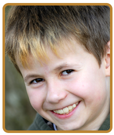 young boy smiling